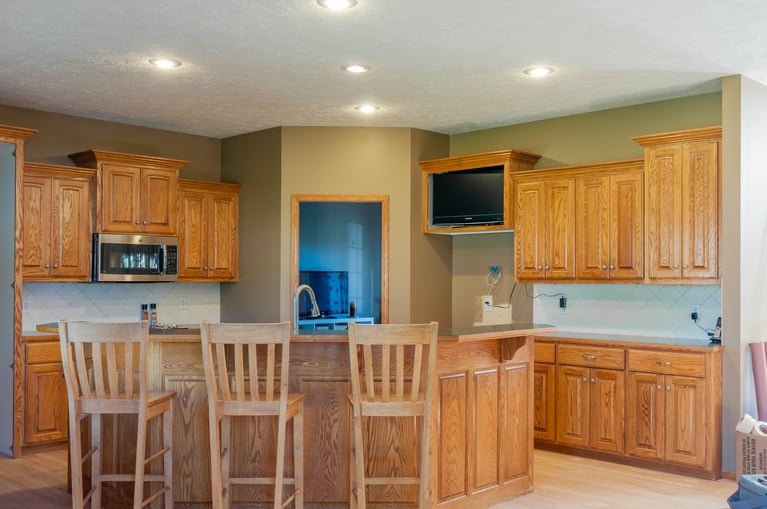 Painting Oak Cabinets & Trim